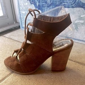 Diba Lace-Up Suede Wedges